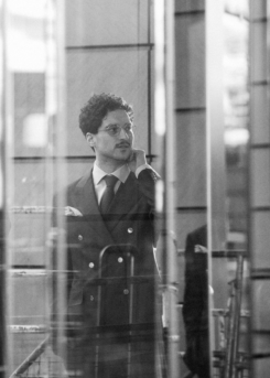 Patrick Pehl in der Wilhelmstraße auf dem Weg zur Liegenschaft des Bundestages Unter den Linden in Berlin