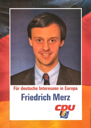 Friedrich Merz' Wahlplakat Europawahl 1989