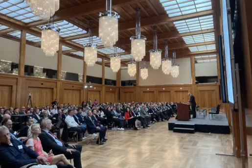 Außenwirtschaftstag Agraraußenhandel mit Publikum im Weltsaal im Auswärtigen Amt - Werderscher Markt